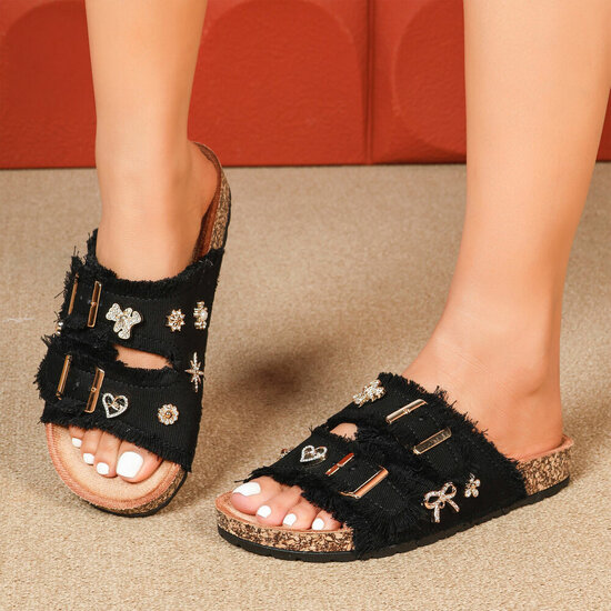 Zwarte mule Catherine
