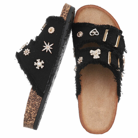 Zwarte mule Catherine