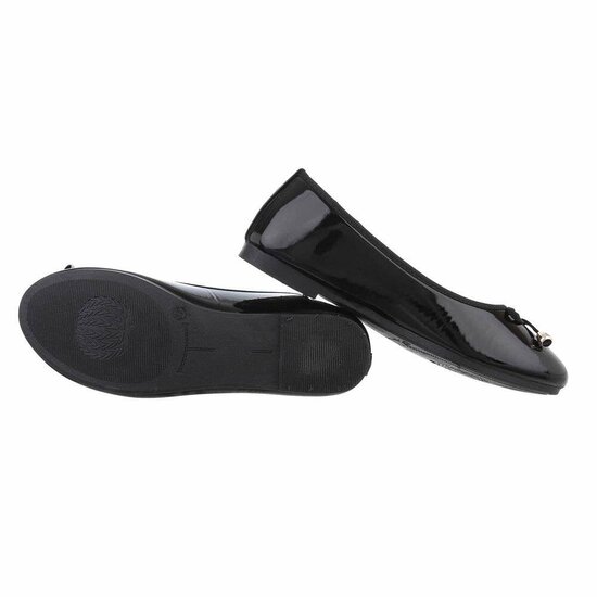 Zwarte lak ballerina Aude