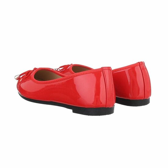 Rode lak ballerina Aude