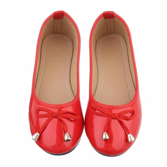 Rode lak ballerina Aude