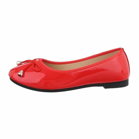 Rode lak ballerina Aude