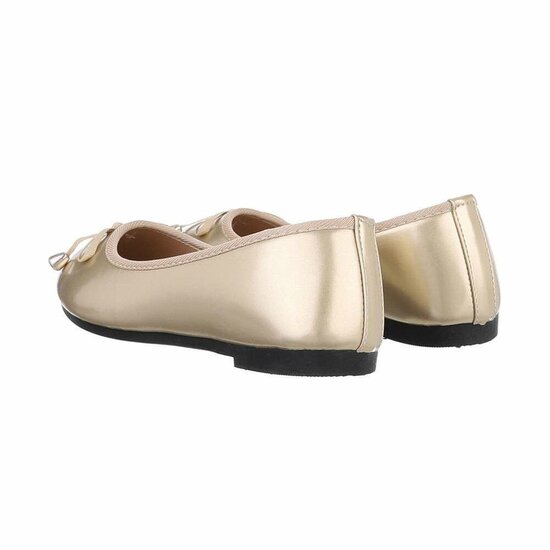 Gouden lak ballerina Aude