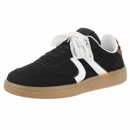Lage zwarte sneaker Alison