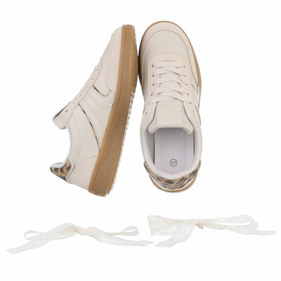 Lage beige sneaker Alison