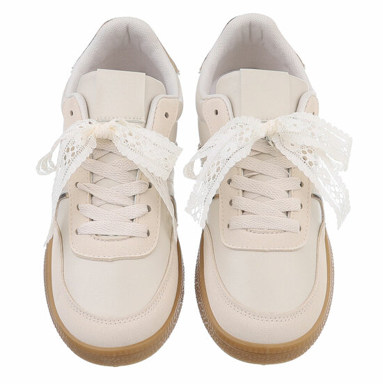 Lage beige sneaker Alison