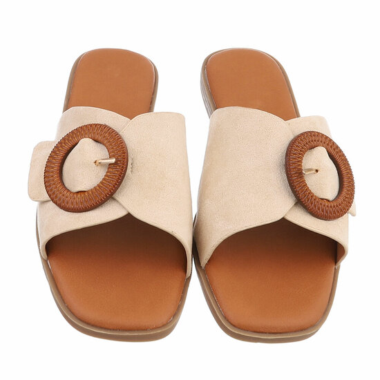 Beige mule Coco