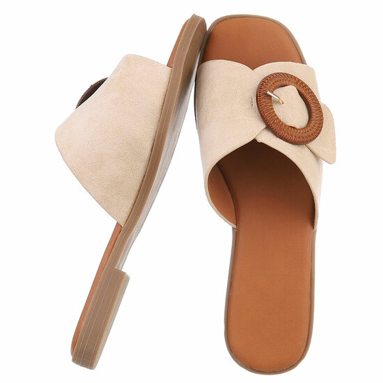 Beige mule Coco