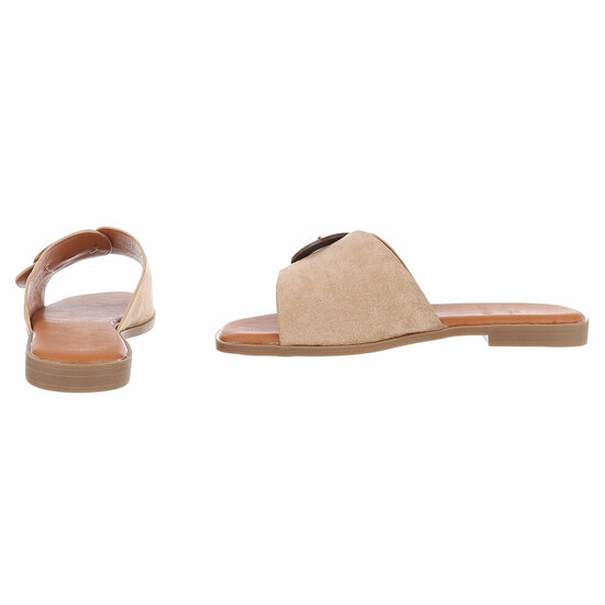 Kaki bruine mule Coco