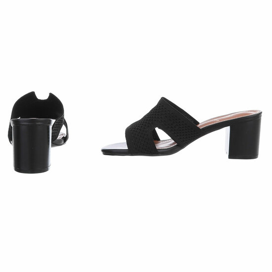 Zwarte mule Candice