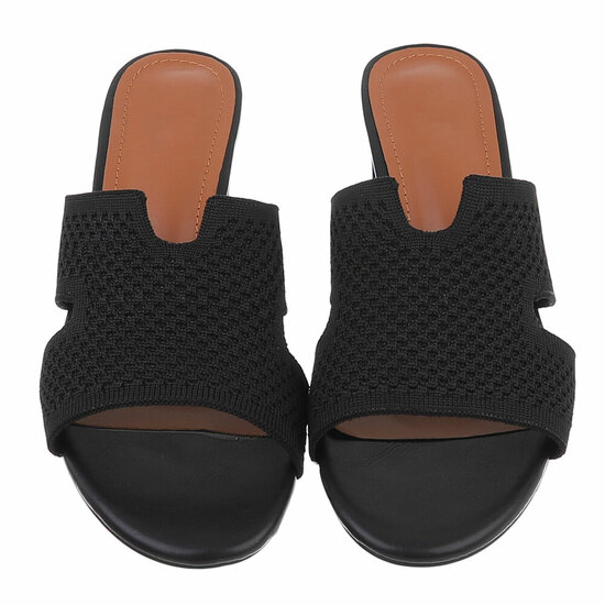 Zwarte mule Candice