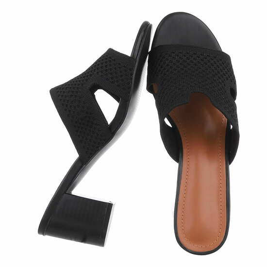 Zwarte mule Candice