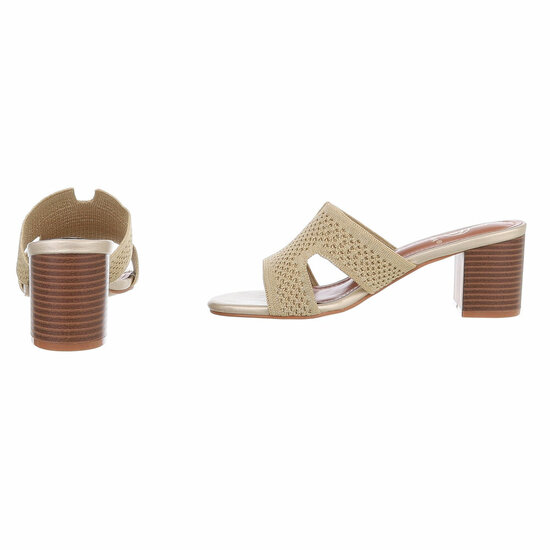 Gouden mule Candice