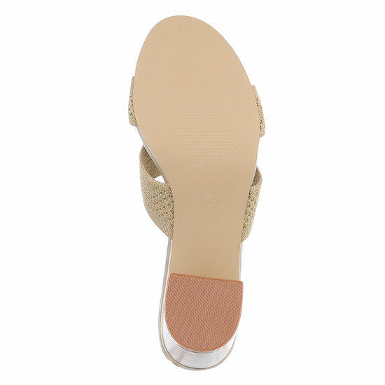 Gouden mule Candice