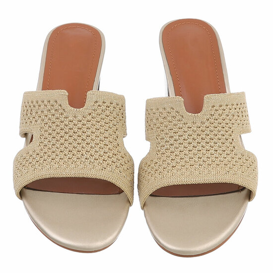 Gouden mule Candice