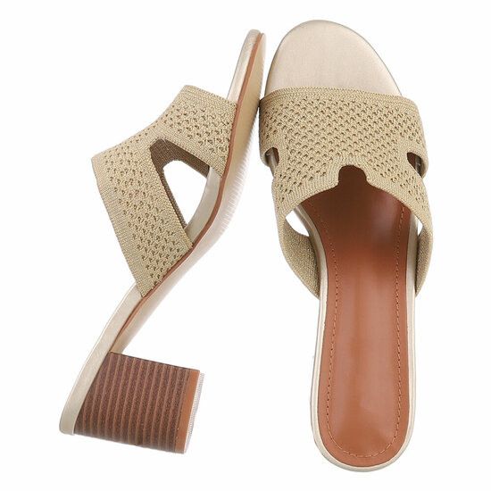 Gouden mule Candice