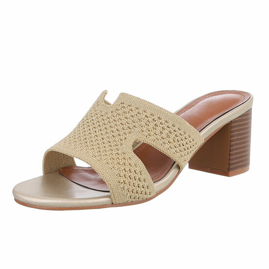 Gouden mule Candice