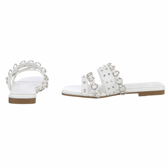 Witte lage mule Kila
