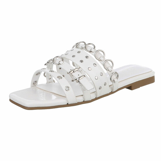 Witte lage mule Kila