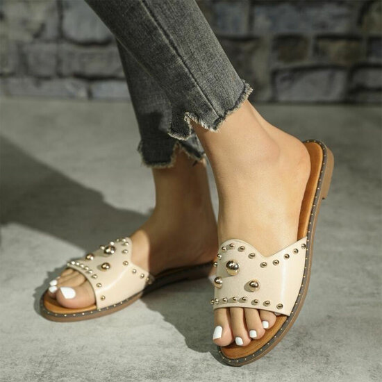 Beige mule Arzu