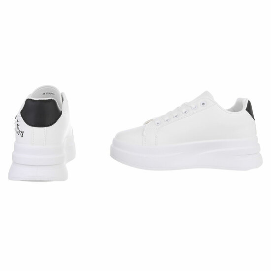  Lage wit-zwarte sneaker Hilde