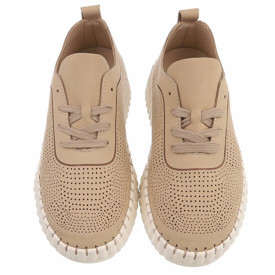  Lage kaki bruine sneaker Jolien