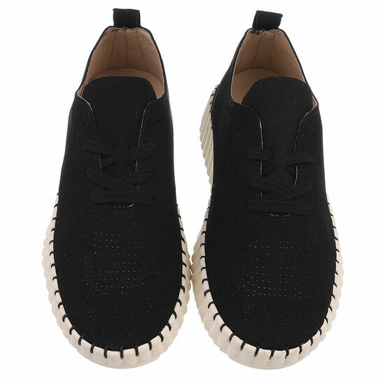  Lage zwarte sneaker Jolien