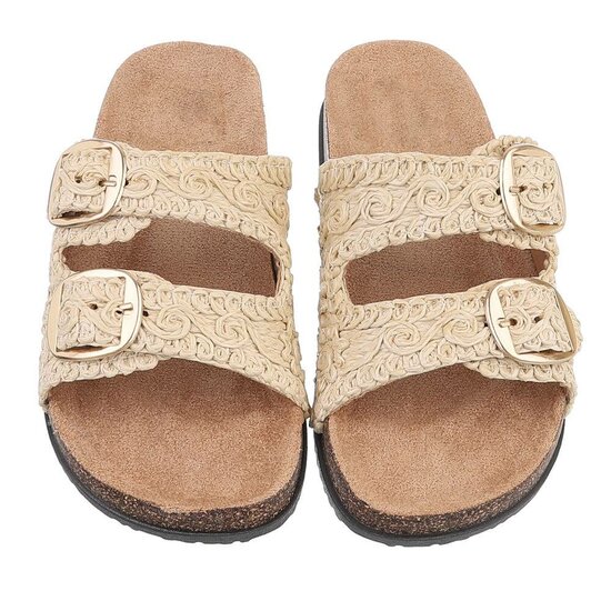 Beige mule Celia