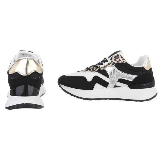 Lage zwarte sneaker Christiana