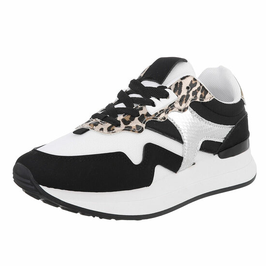Lage zwarte sneaker Christiana