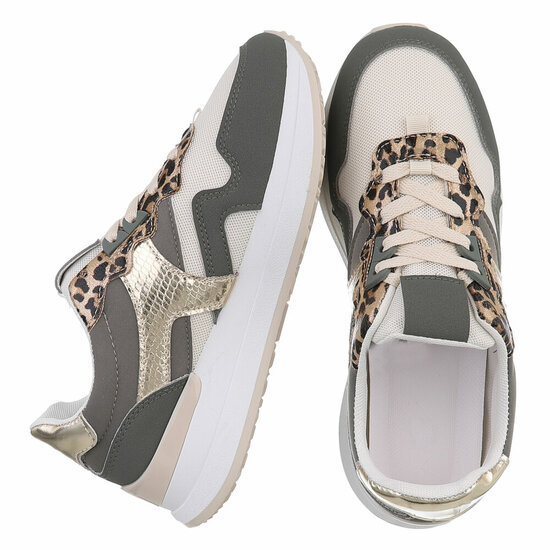 Lage groene sneaker Christiana