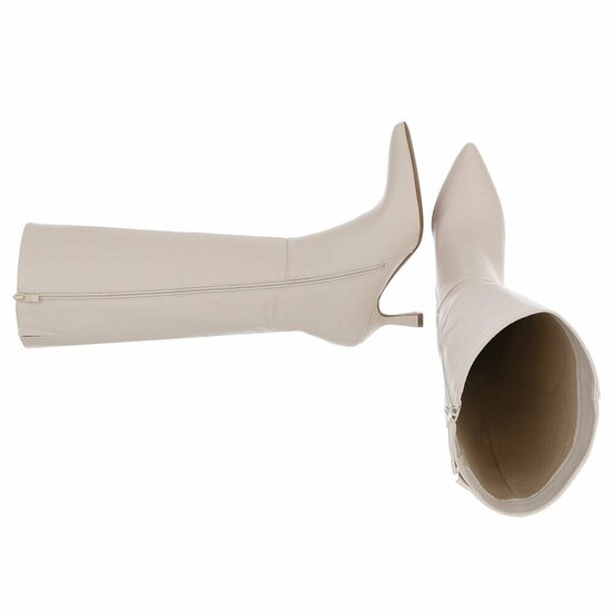 Hoge beige laars Clarissa