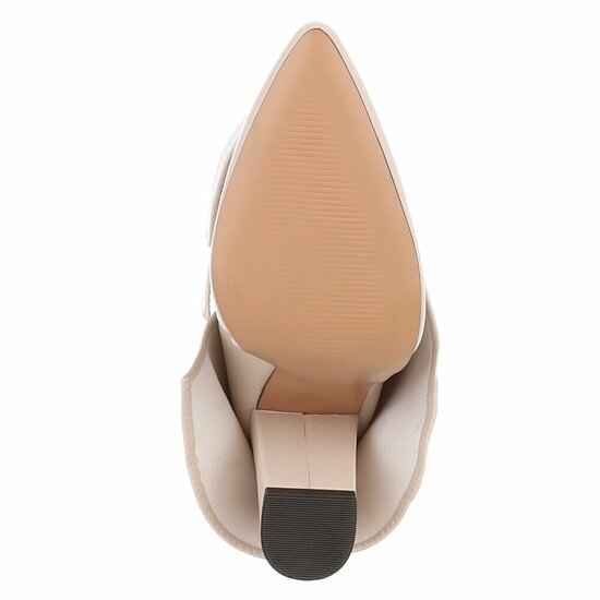 Beige laars met omslag Binti