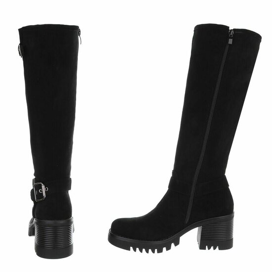 Zwarte hoge suede laars Carsu