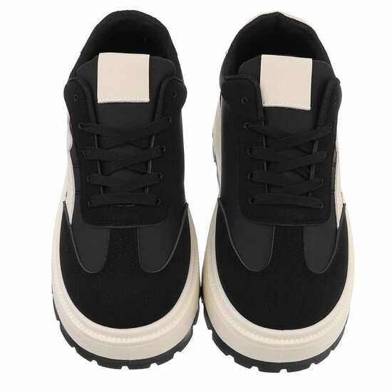 Zwarte lage sneaker Ceyla