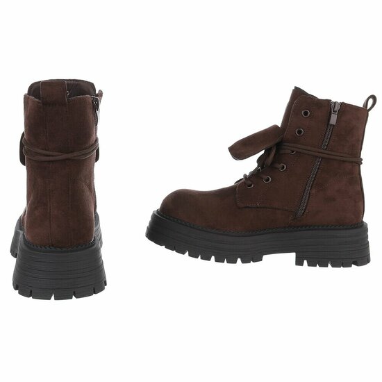 Bottes en daim brun Gilda