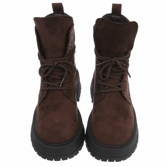 Bottes en daim brun Gilda
