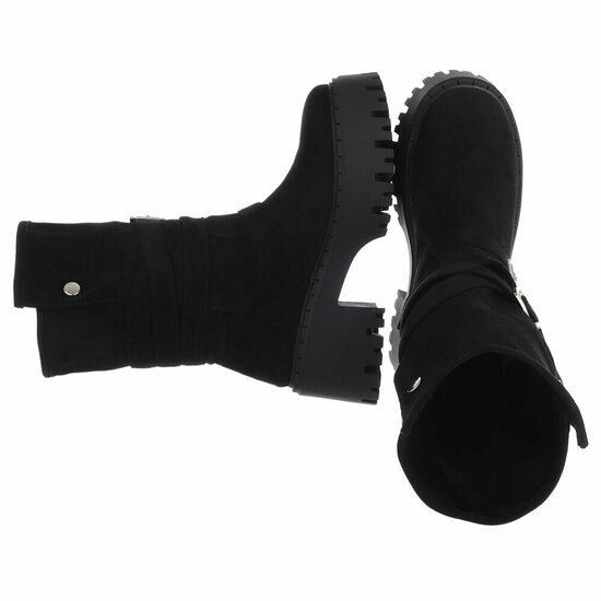 Bottes noires en daim Funda