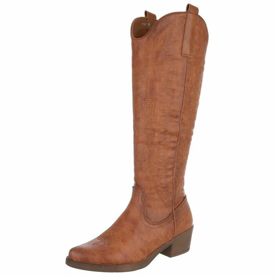 Hoge camel western-biker laars Cheryl
