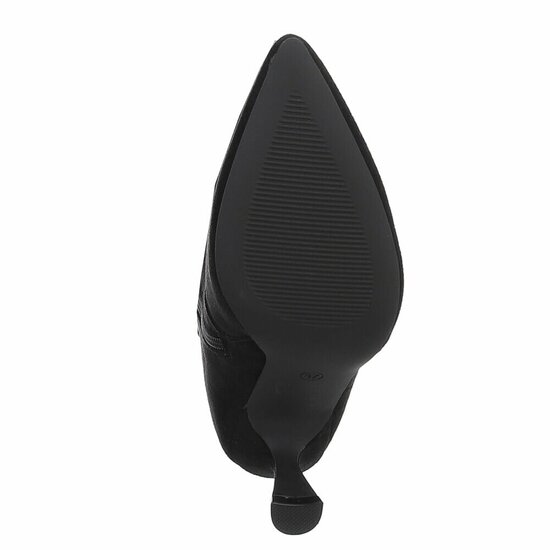 Bottes hautes noires en daim Clarissa