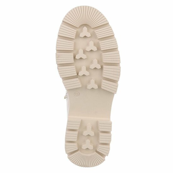 Beige enkellaarsje Chanaya