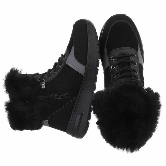 Zwarte daimen winterboot Dietie