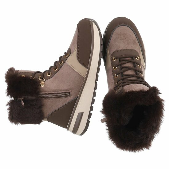 Bruine daimen winterboot Dietie