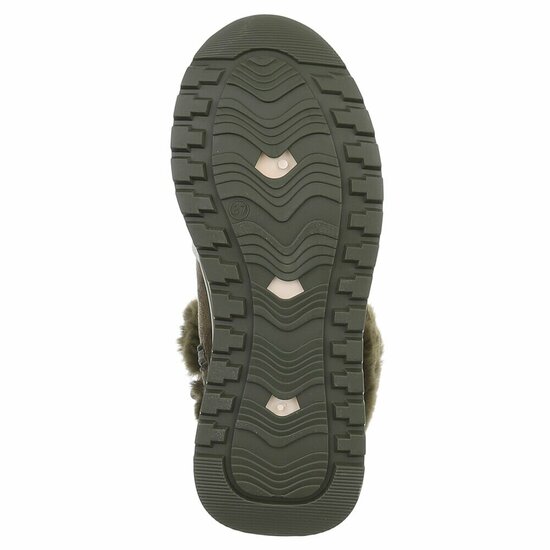 Donker groene daimen winterboot Dietie