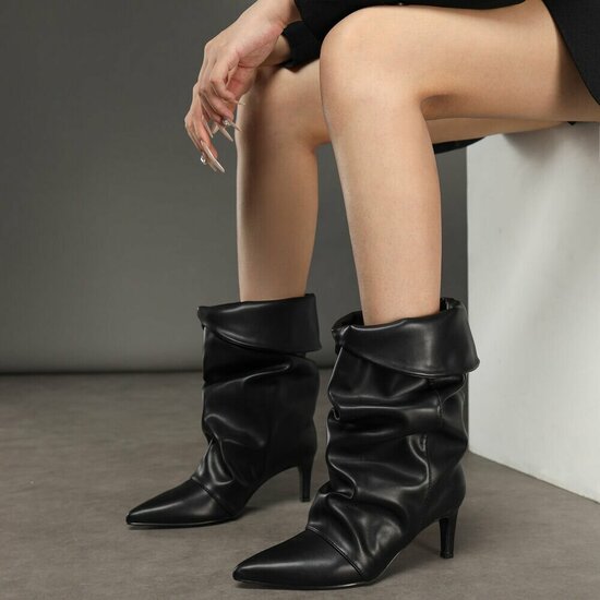Bottes noires  mi-hauts  Cailey
