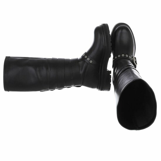 Zwarte hoge boot Charlene