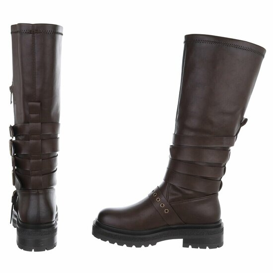 Bruine hoge boot Charlene