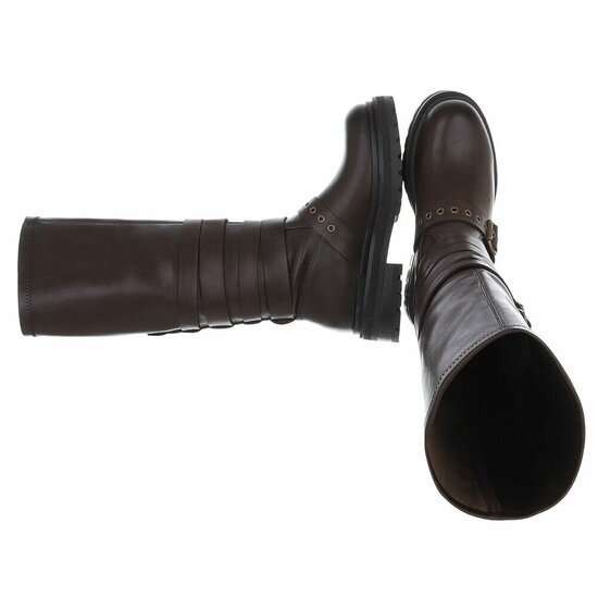 Bruine hoge boot Charlene