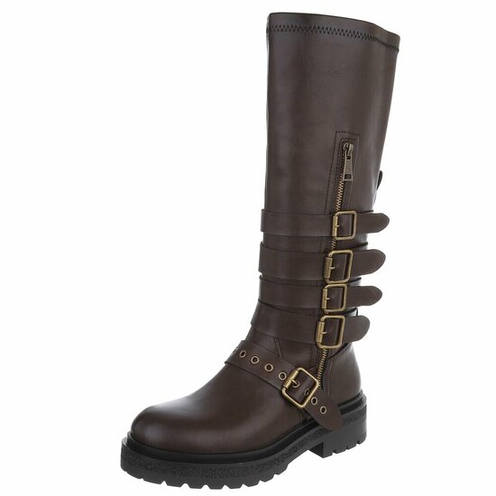 Bruine hoge boot Charlene