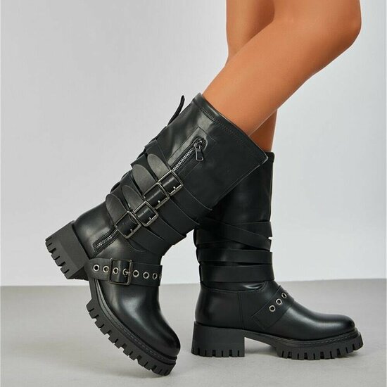 Zwarte boot Alita
